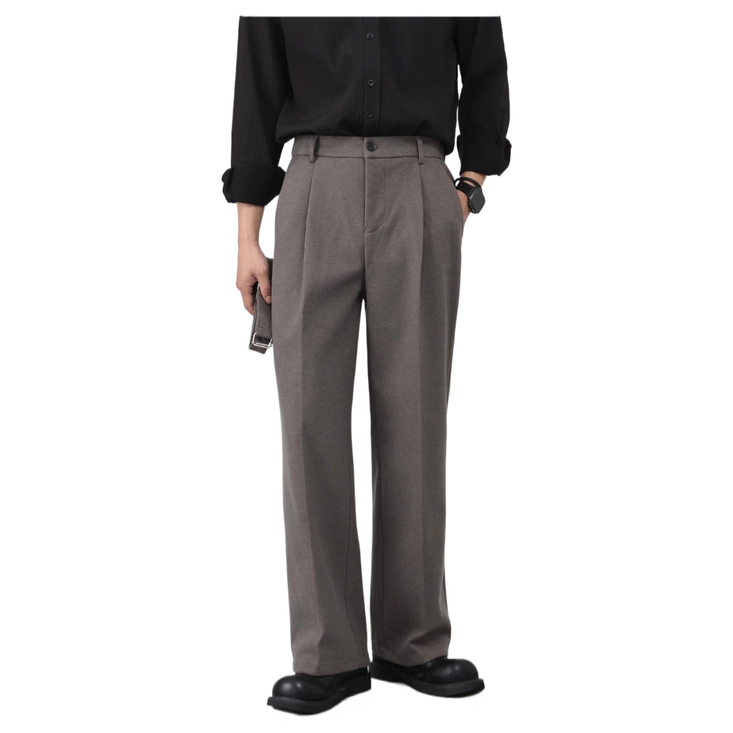 Winter thick woolen men's straight trousers SIN0939