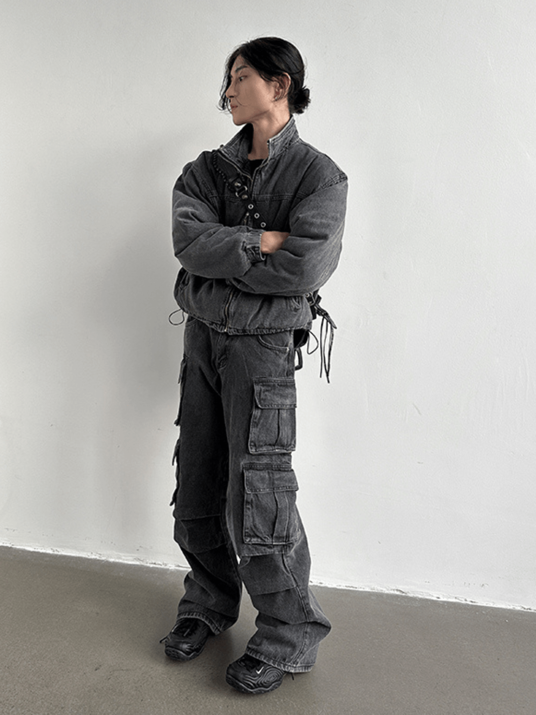 [GENESISBOY] Heavy Wash Multi-Pocket Jeans st1983