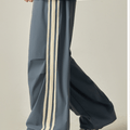 Striped loose wide-leg casual pants st2237