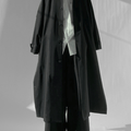 [North autumn X] trend loose long over-the-knee coat st1570