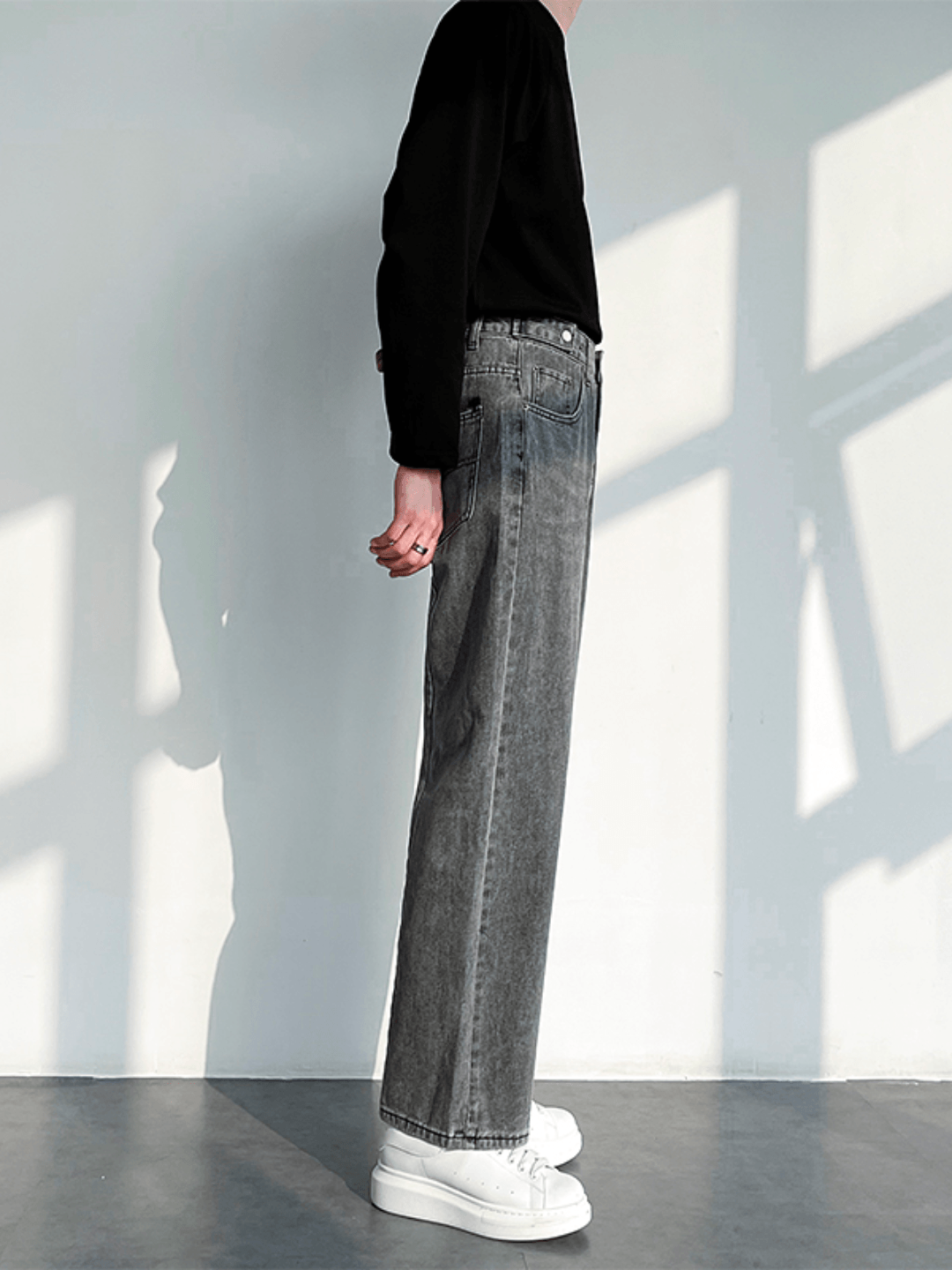 [HOHO] Loose Straight Denim Pants st1234