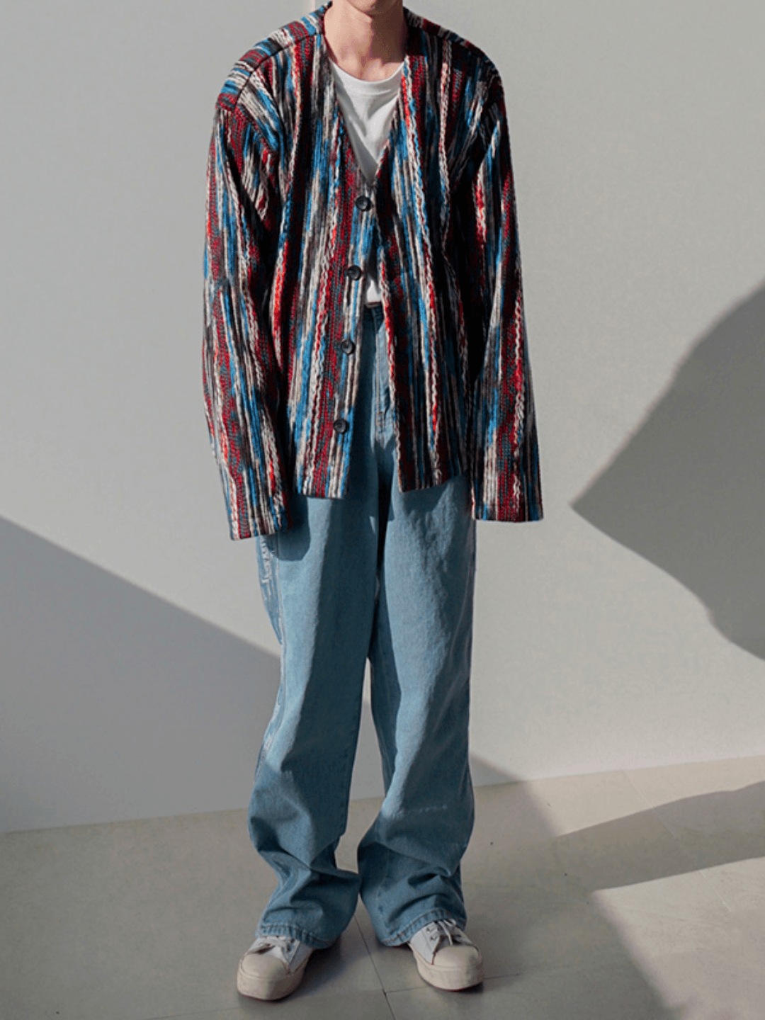 [MRCYC] Middle Color Design Cardigan ST1528