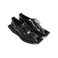 Genuine leather chunky sole derby shoes - men's casual leather shoes with square toe and height increasing design