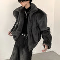 FLUFFY PLUSH THICKENED JACKET sinclub2015