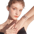 Winter Secret Series Geometric Ice Crystal Bracelet Girls Niche Girlfriend Jewelry WY017