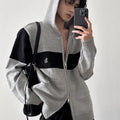 Double Zipper Hooded sinclub3350