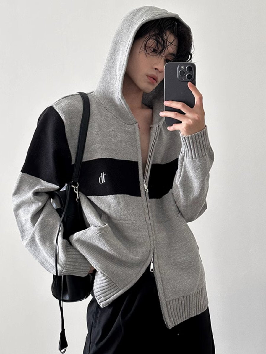 Double Zipper Hooded sinclub3350