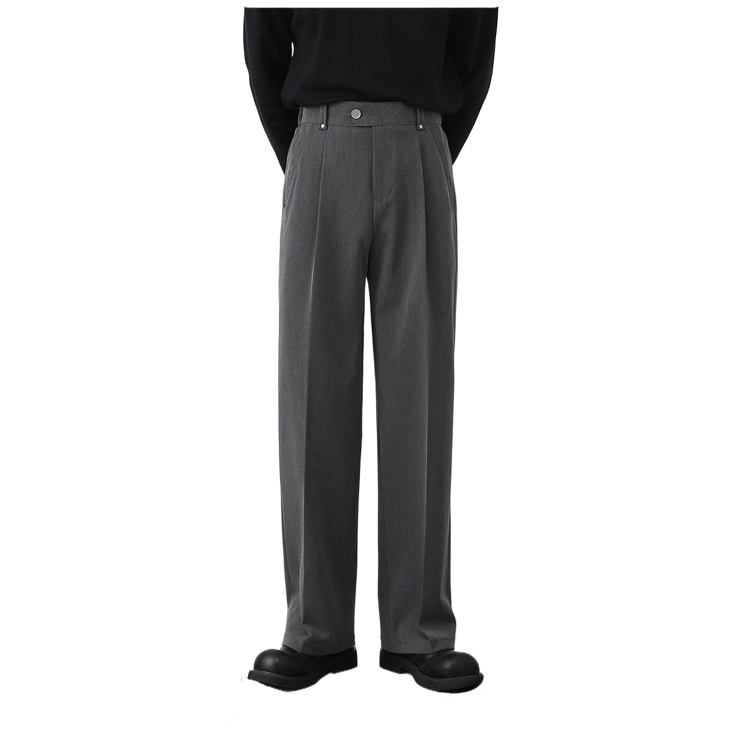 Casual pants men's straight Korean wide-leg suit pants SIN0949