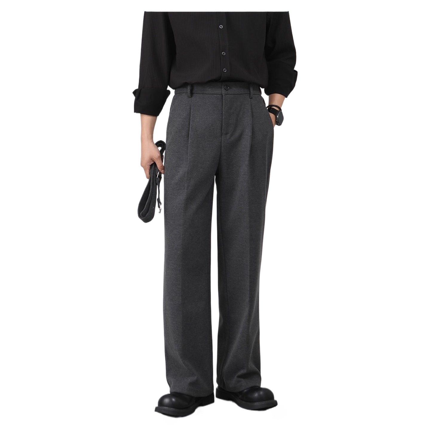Winter thick woolen men's straight trousers SIN0939