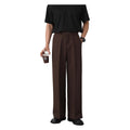 Brown straight casual trousers SIN0940