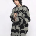 HOLES STRIPED CASUAL KNITWEAR sinclub3265