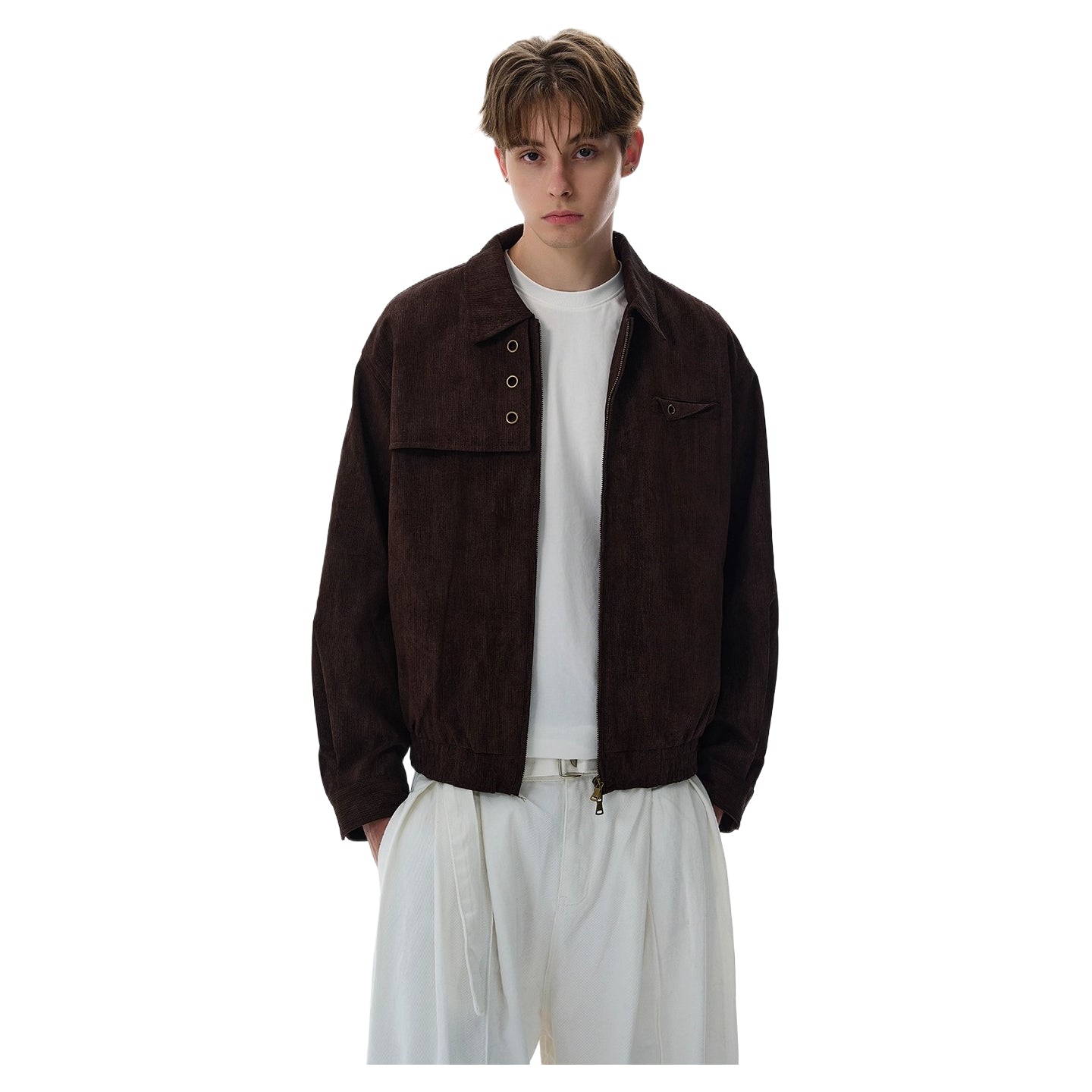 Old money style deconstructed design jacket SIN0965