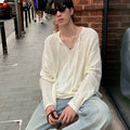 V-neck niche long-sleeved sinclub3186