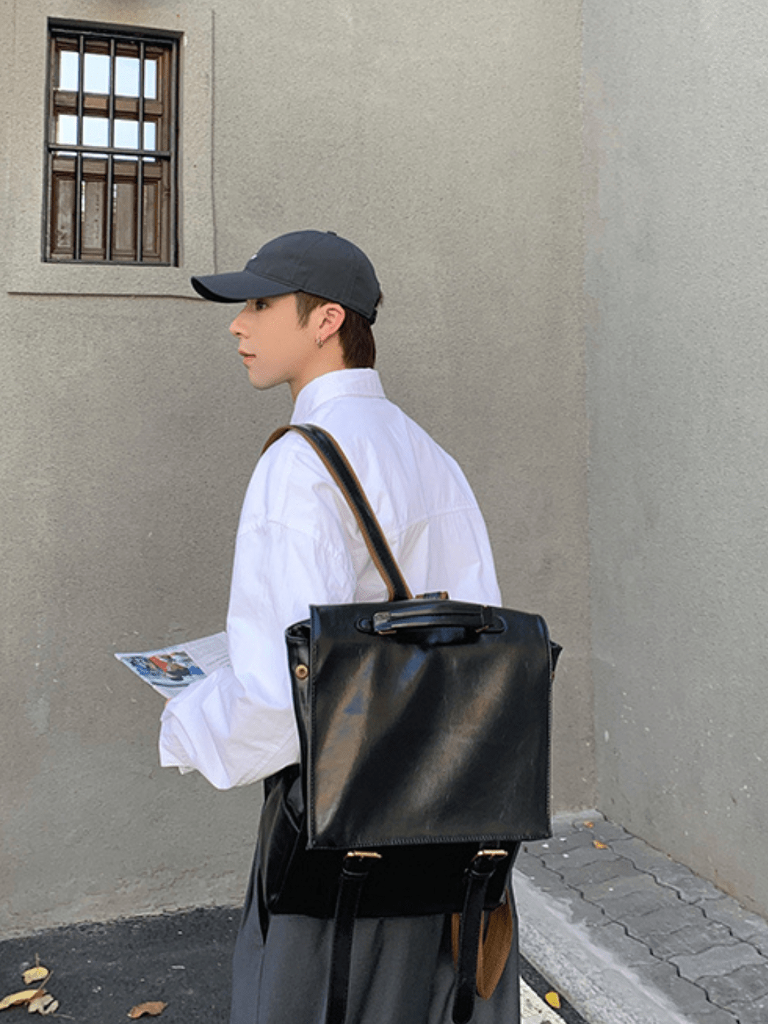 Leather British Backpack st1863