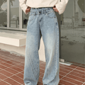 [ONELYC1NS] Double-waist Denim Pants st2090