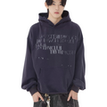 American retro washed heavy weightcasualcouplecleanfit hooded sweatshirt  SIN0881