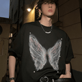 pearl butterfly print T-shirt sinclub6608