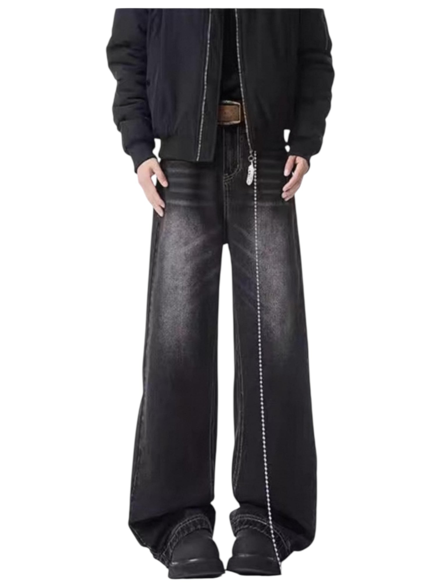 [GRACERUB] DIRTY FLARE-CUT JEANS st5042