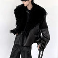 [AUTUMNWIND] FUR LEATHER JACKET ST1714