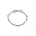 Niche, high-end, trendy brand minimalist personalized plain bracelet for men, hip-hop street style titanium steel jewelry WY8004