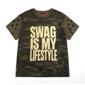 Gold Foil Camo Star Tee-sinclub75