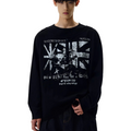 American street style double-layer henley button-down long sleeve t-shirt  SIN046
