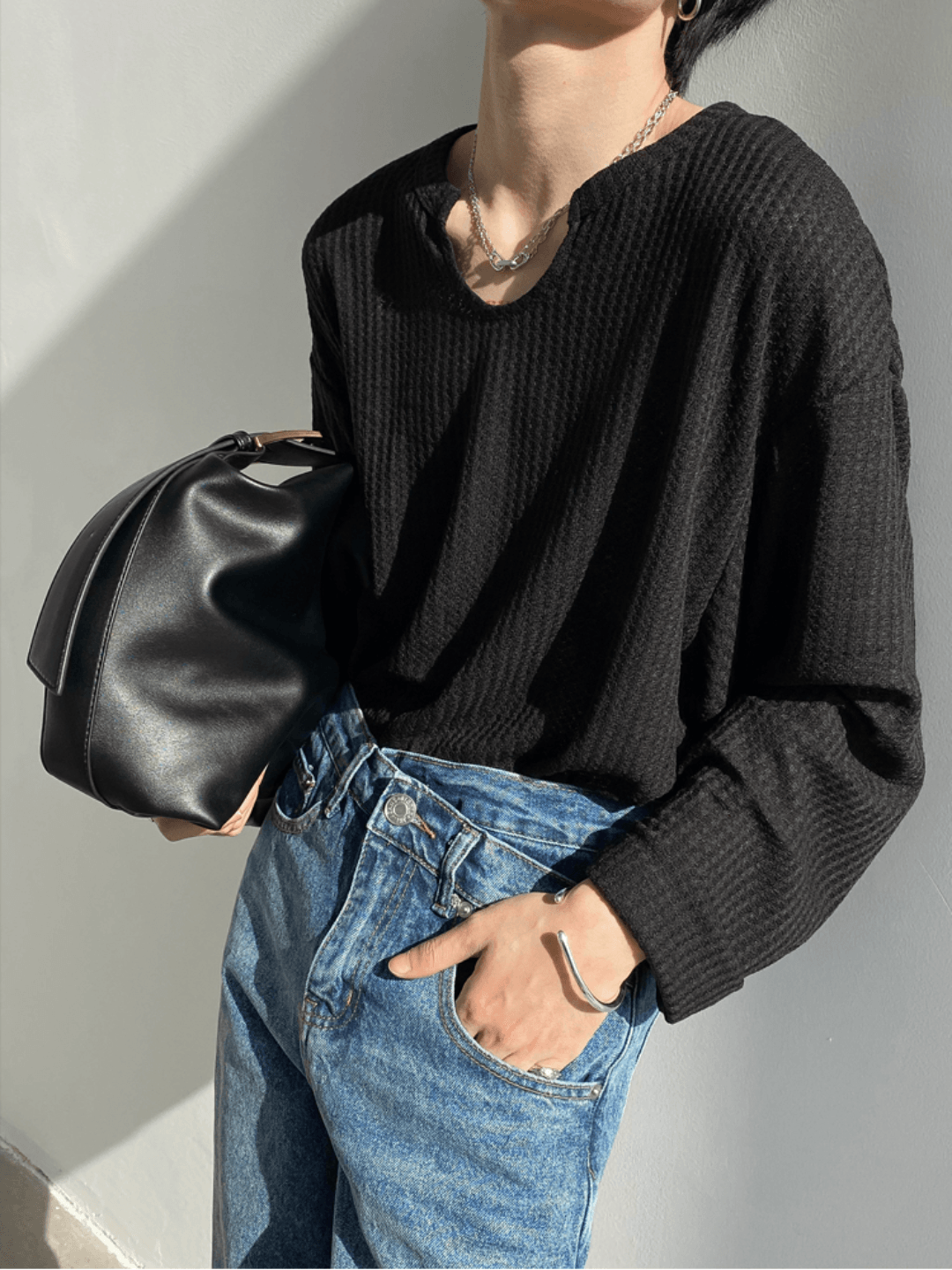 [GENESISBOY] thin bump t-shirt st1301