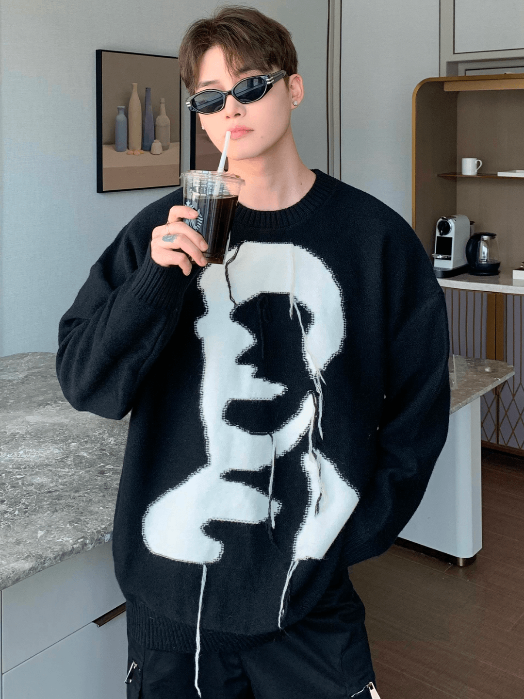 High End Round Neck Sweater sinclub5586