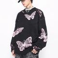 [MZ] BROKEN HOLES DESIGN OVERSIZE KNIT ST1179
