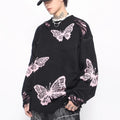 BROKEN HOLES DESIGN OVERSIZE KNIT sinclub3090