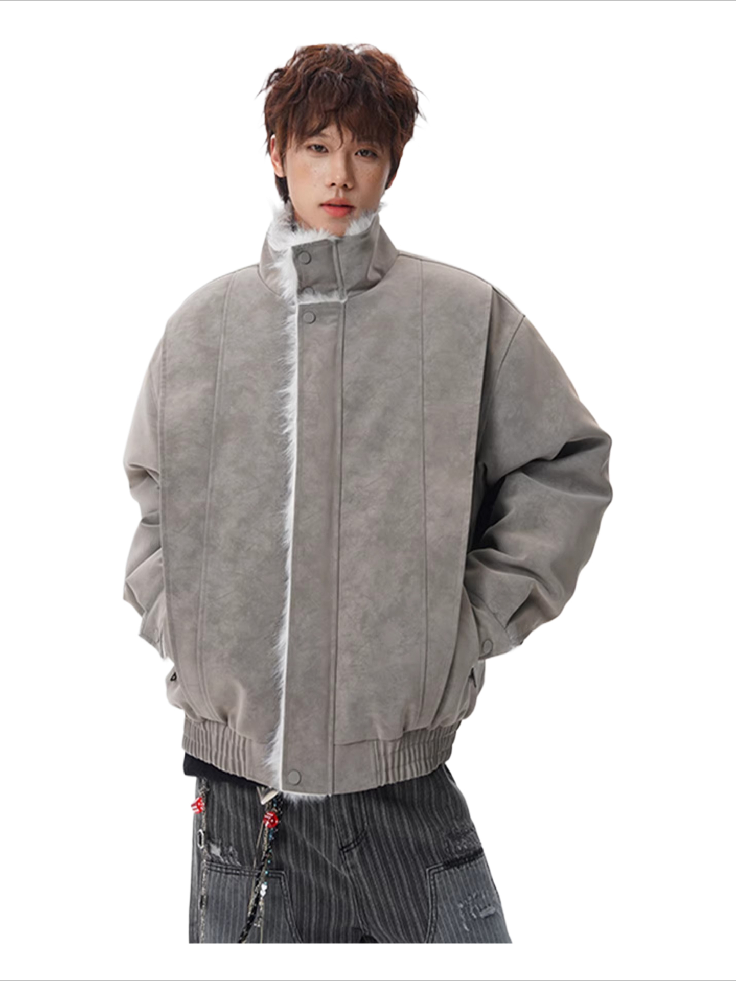 American-style eco-friendly faux fur hooded cotton coat SIN020