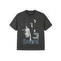 Gates band printing tee solona cool fit right shoulder round neck casual short sleeve t-shirt men somclub3198