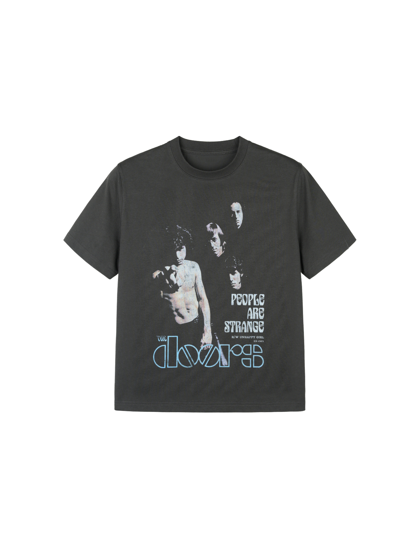 Gates band printing tee solona cool fit right shoulder round neck casual short sleeve t-shirt men somclub3198