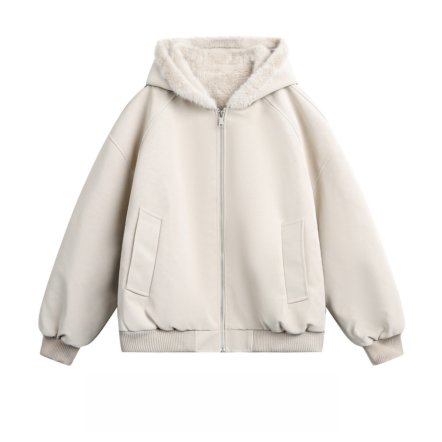 American winter mountain carving thickened hooded cotton-padded clothes men's retro trendy brand couple warm pu leather cotton clothes