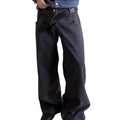 Old money style street retrocasualcleanfit raw denim straight-legjeans  SIN0877