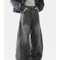 Top men's structural scimitar version jeans loose vibe ruffian handsome old design wide leg pants