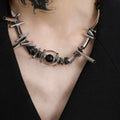 [STRUC TON] FUTURISTIC SPIKE NECKLACE ST1175