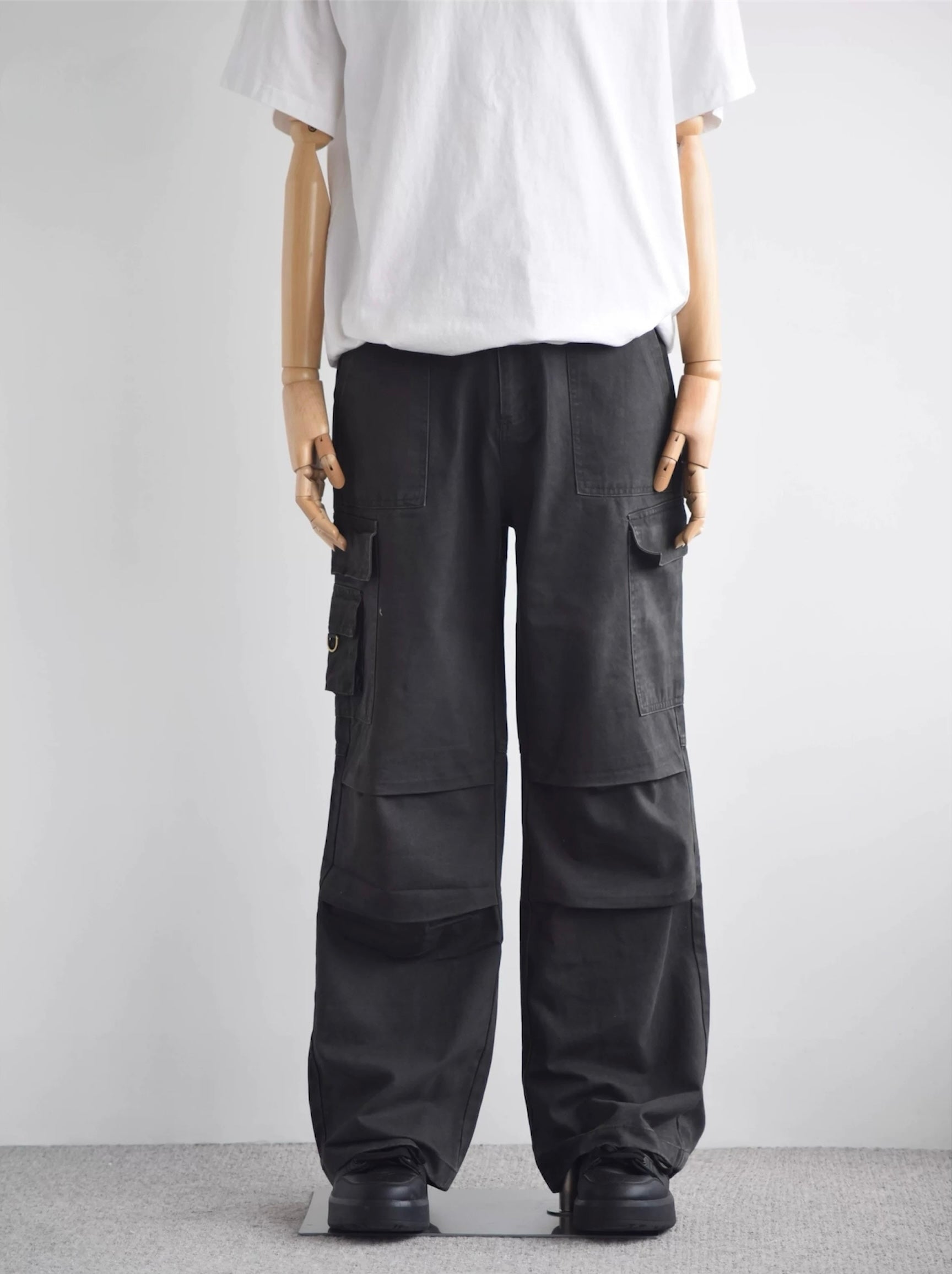 [HFB] RELAXED STRAIGHT-LEG CARGO PANTS st4010