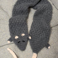 Mouse with long scarf and tail