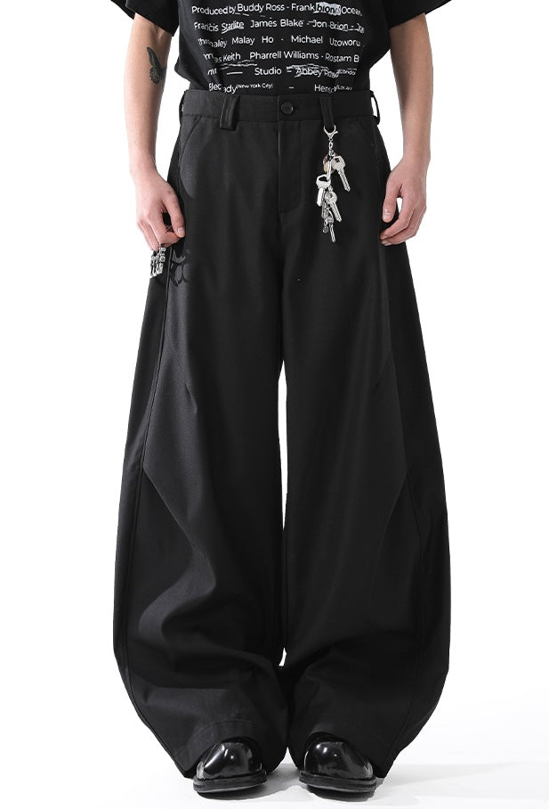 [BLANKIN] DRAPED PLEAT WIDE TROUSERS st5014