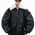 [CULTUREE] COTTON LEATHER JACKET ST1186