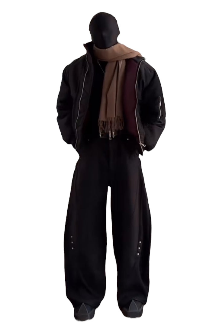 [NECOYEP] VINTAGE BOMBER PUFFER JACKET ST2053