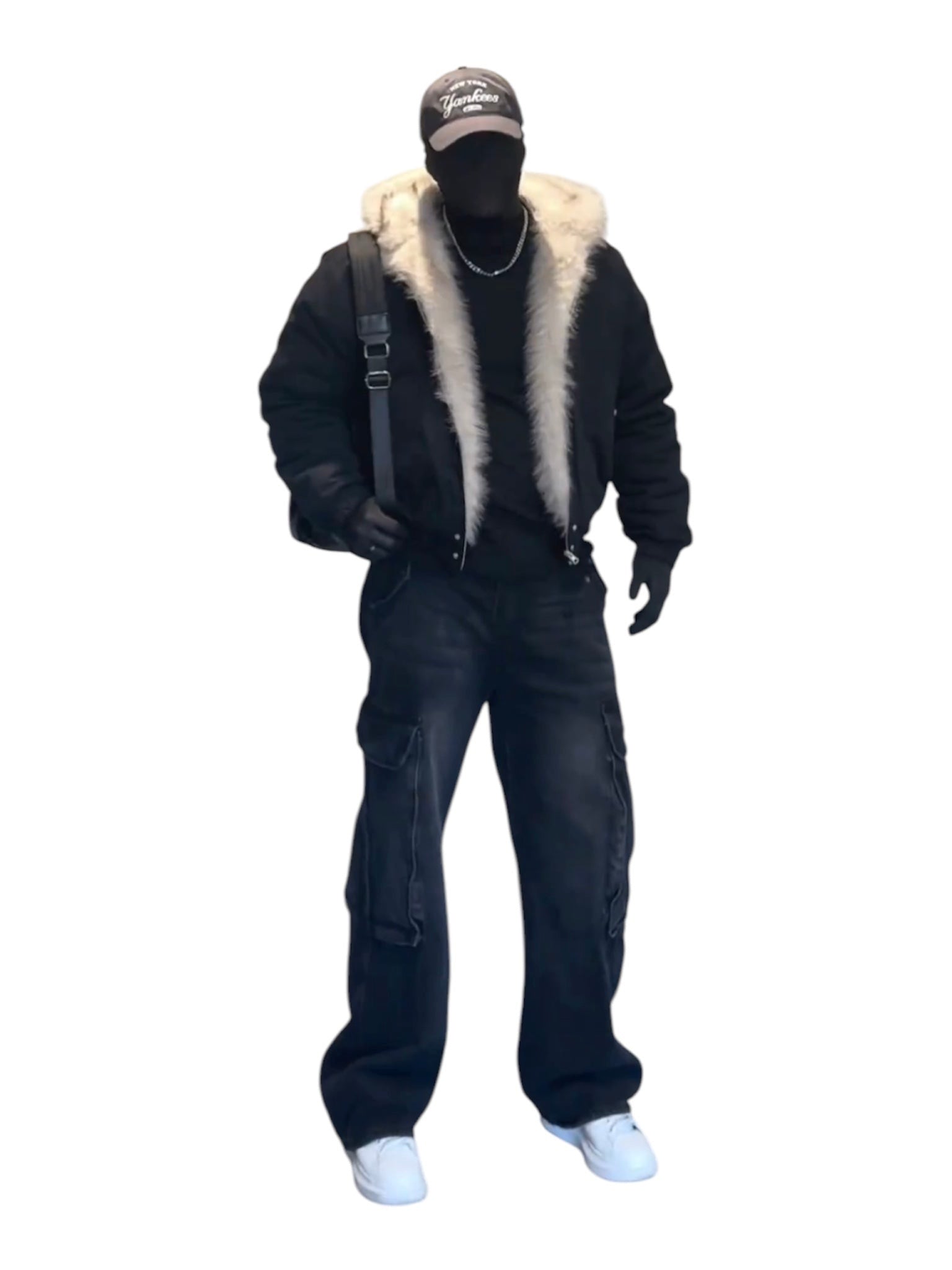 [Korean Girl] FUR LINED PUFFER BOMBER JACKET st5016