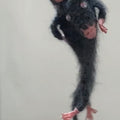 Black hanging rat