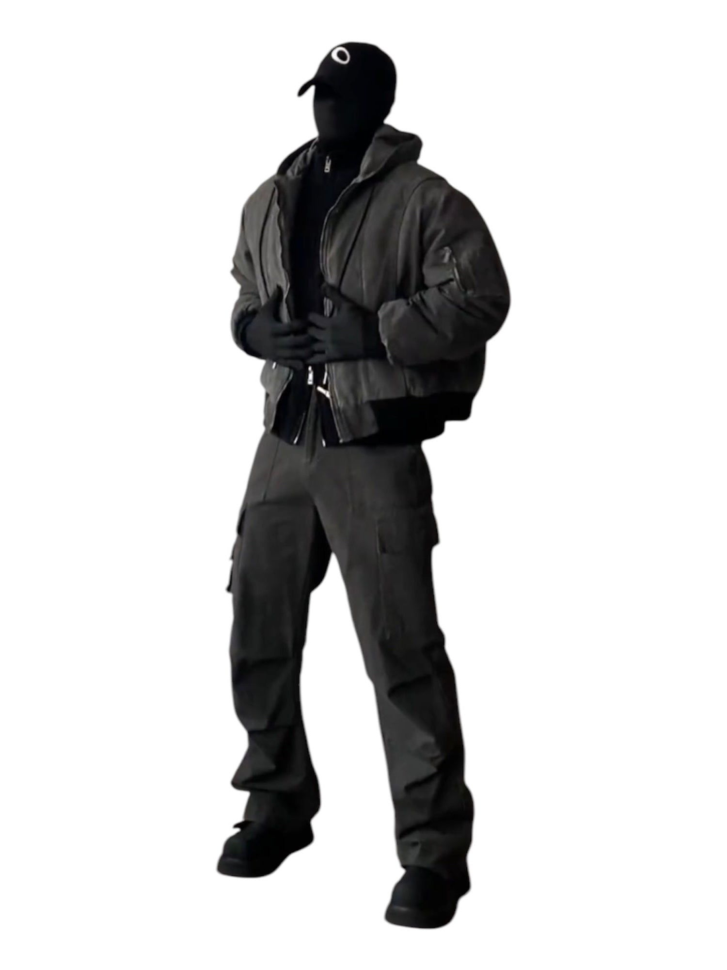 [HFB] DOUBLE-LAYER HOODED BOMBER JACKET st4010