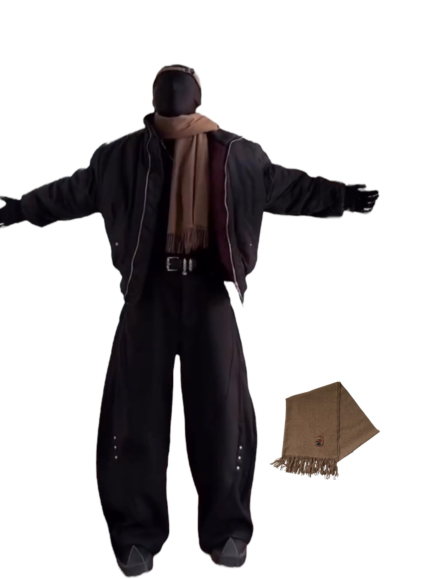 [Jiwuus] FAUX CASHMERE MUFFLER st2053