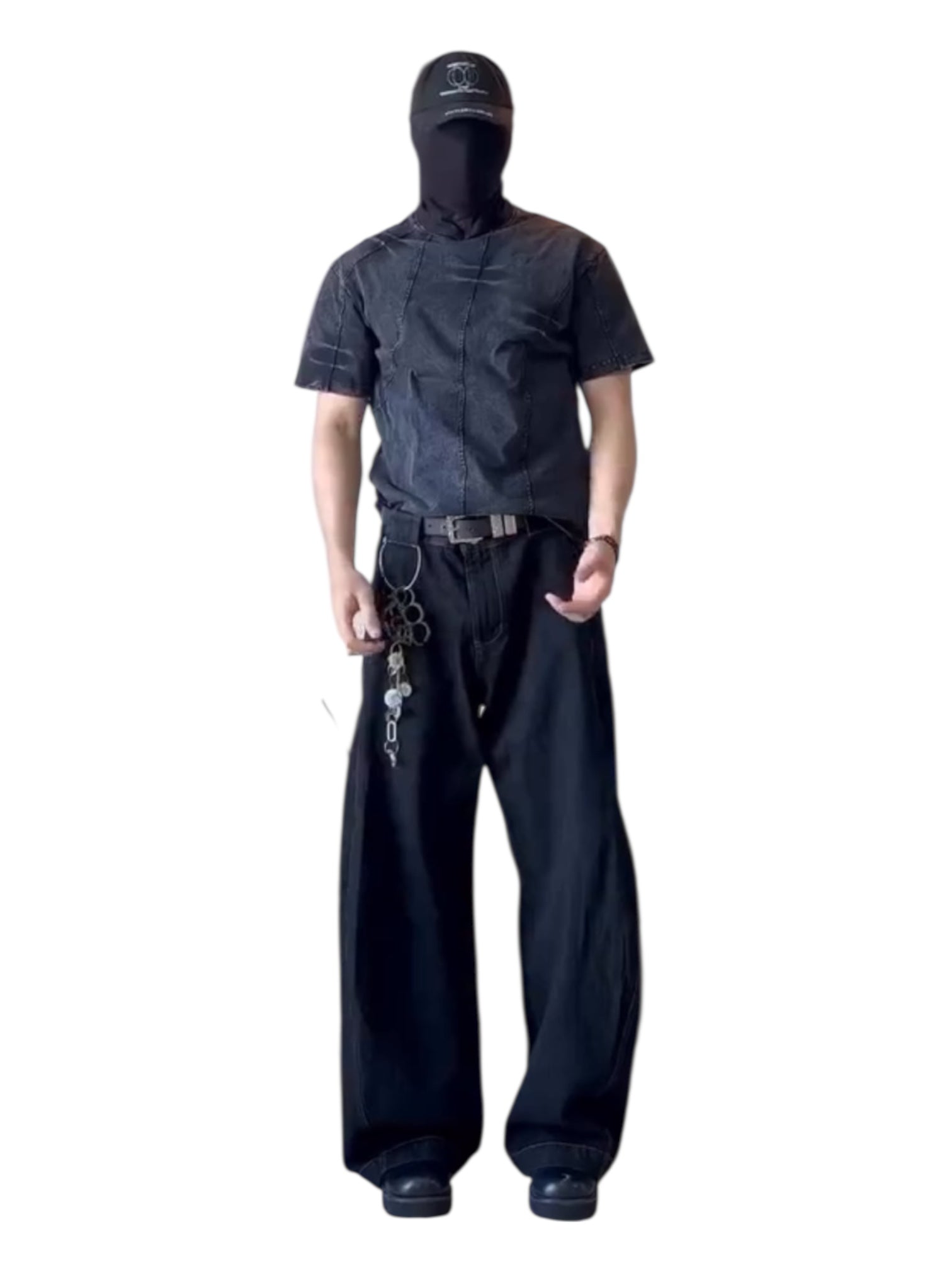 [ISIETS] DECONSTRUCTED WASHED T-SHIRT st5028