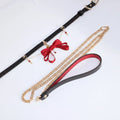 Butterfly bow leather strap