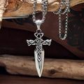 Viking Odin Wishing Spear Nikkunquin Pendant Necklace Titanium Steel Jewelry Unique and Sophisticated Accessory