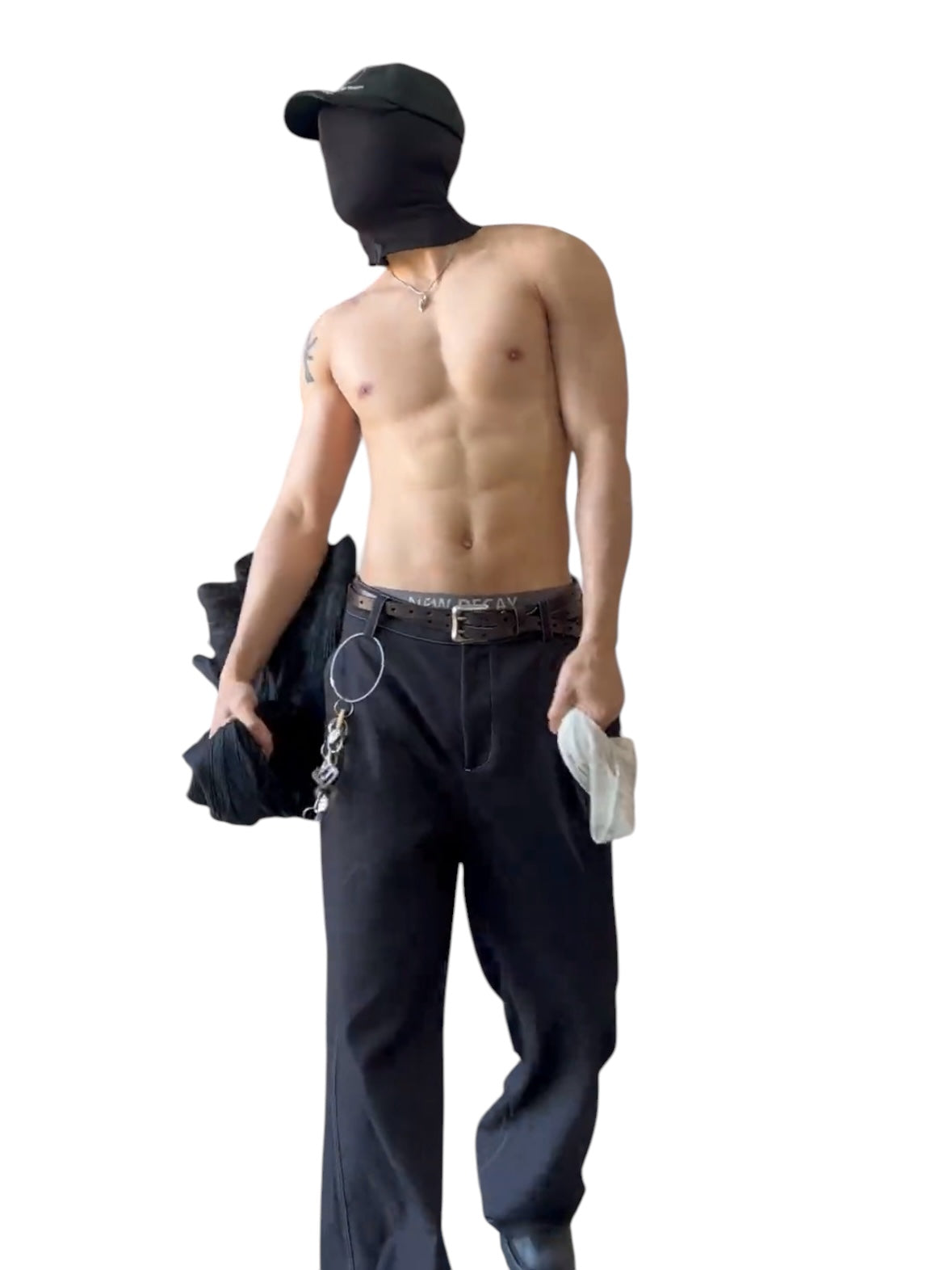 [DESERTO] A-FRAME SOFT STRUCTURED TROUSERS st5019